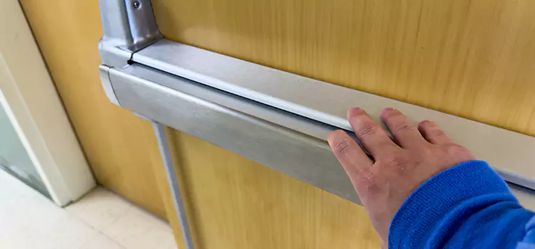 Installing a Push Bar on a Door Reisterstown